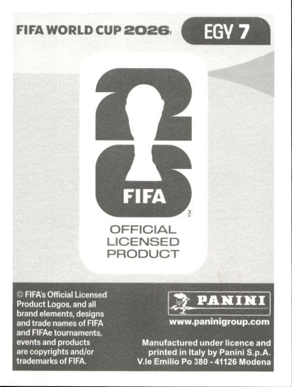 2026 Panini FIFA World Cup Ramy Rabia #EGY 7 soccer trading card back