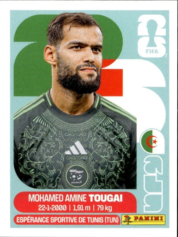 2026 Panini FIFA World Cup Mohamed Amine Tougai #ALG 6 trading card