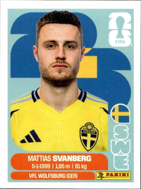 2026 Panini FIFA World Cup Mattias Svanberg #SWE 12 trading card