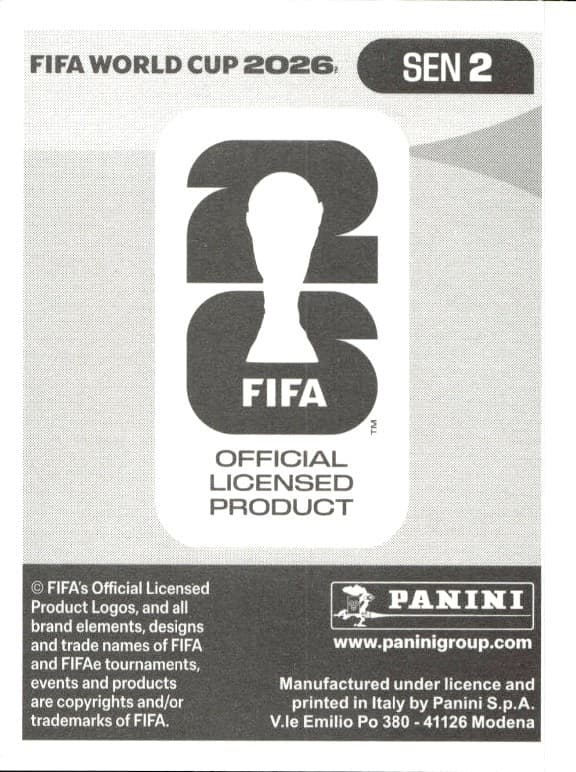 2026 Panini FIFA World Cup Édouard Mendy #SEN 2 soccer trading card back