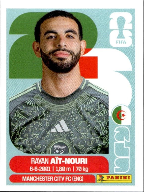 2026 Panini FIFA World Cup Rayan Aït-Nouri #ALG 5 trading card