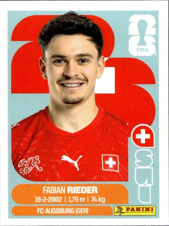 2026 Panini FIFA World Cup Fabian Rieder #SUI 12 trading card