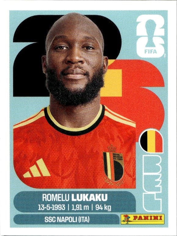 2026 Panini FIFA World Cup Romelu Lukaku #BEL 20 trading card