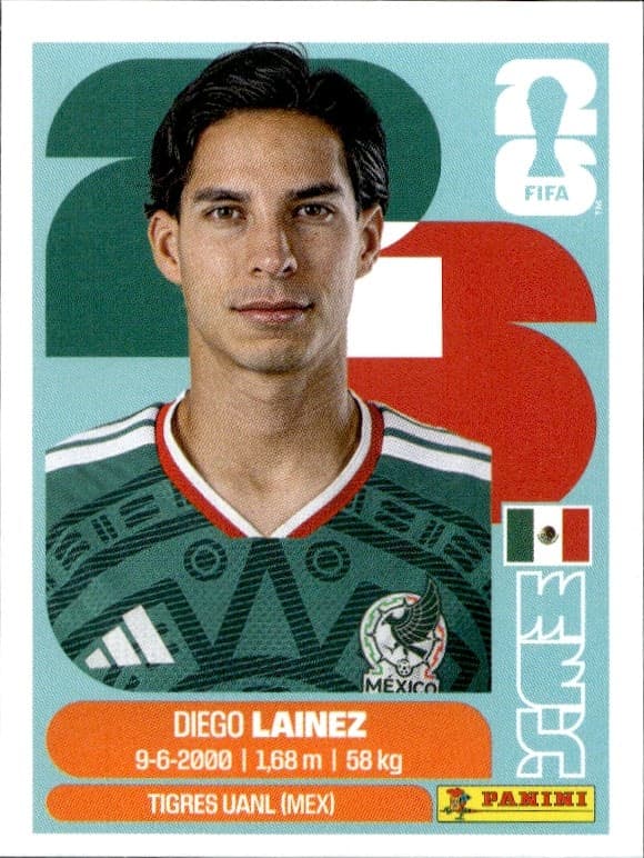 2026 Panini FIFA World Cup Diego Lainez #MEX 8 trading card