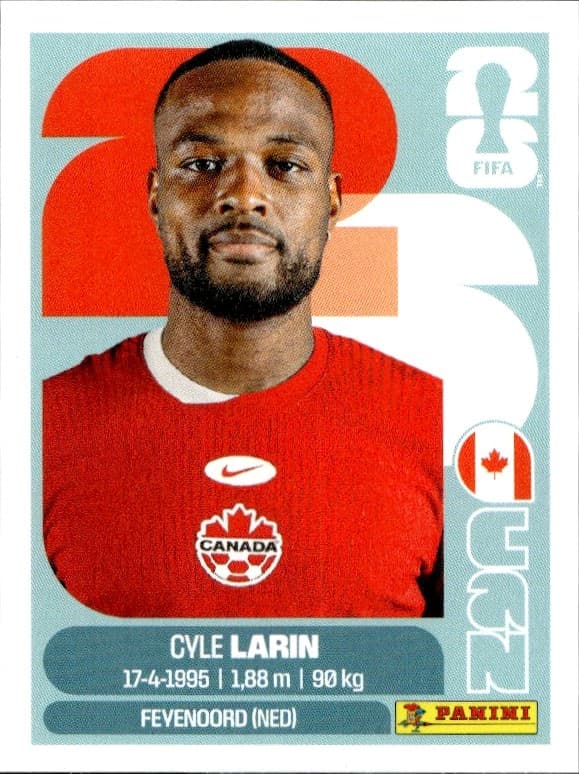 2026 Panini FIFA World Cup Cyle Larin #CAN 19 trading card