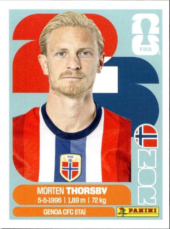 2026 Panini FIFA World Cup Morten Thorsby #NOR 9 trading card