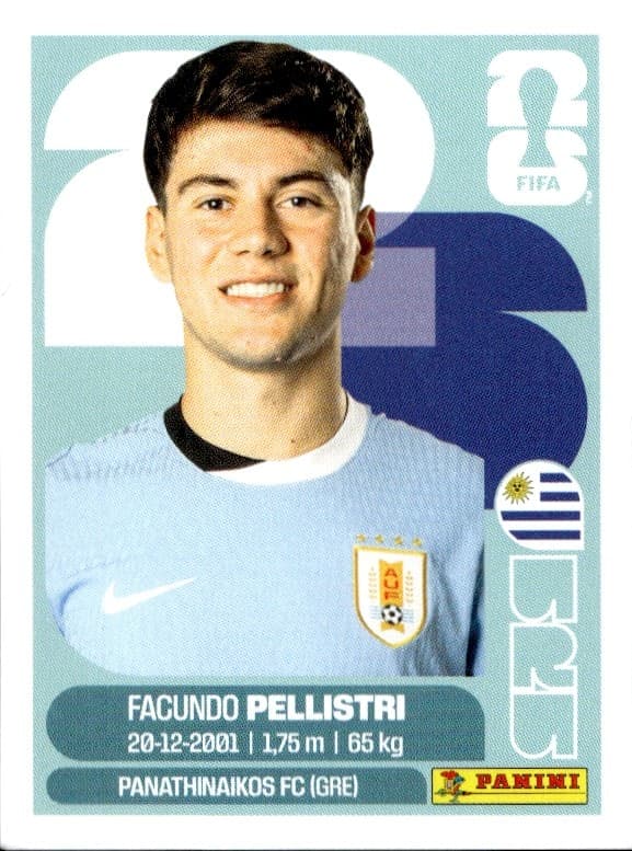 2026 Panini FIFA World Cup Facundo Pellistri #URU 20 trading card