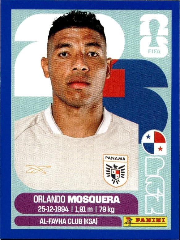 2026 Panini FIFA World Cup Orlando Mosquera #PAN 2 trading card