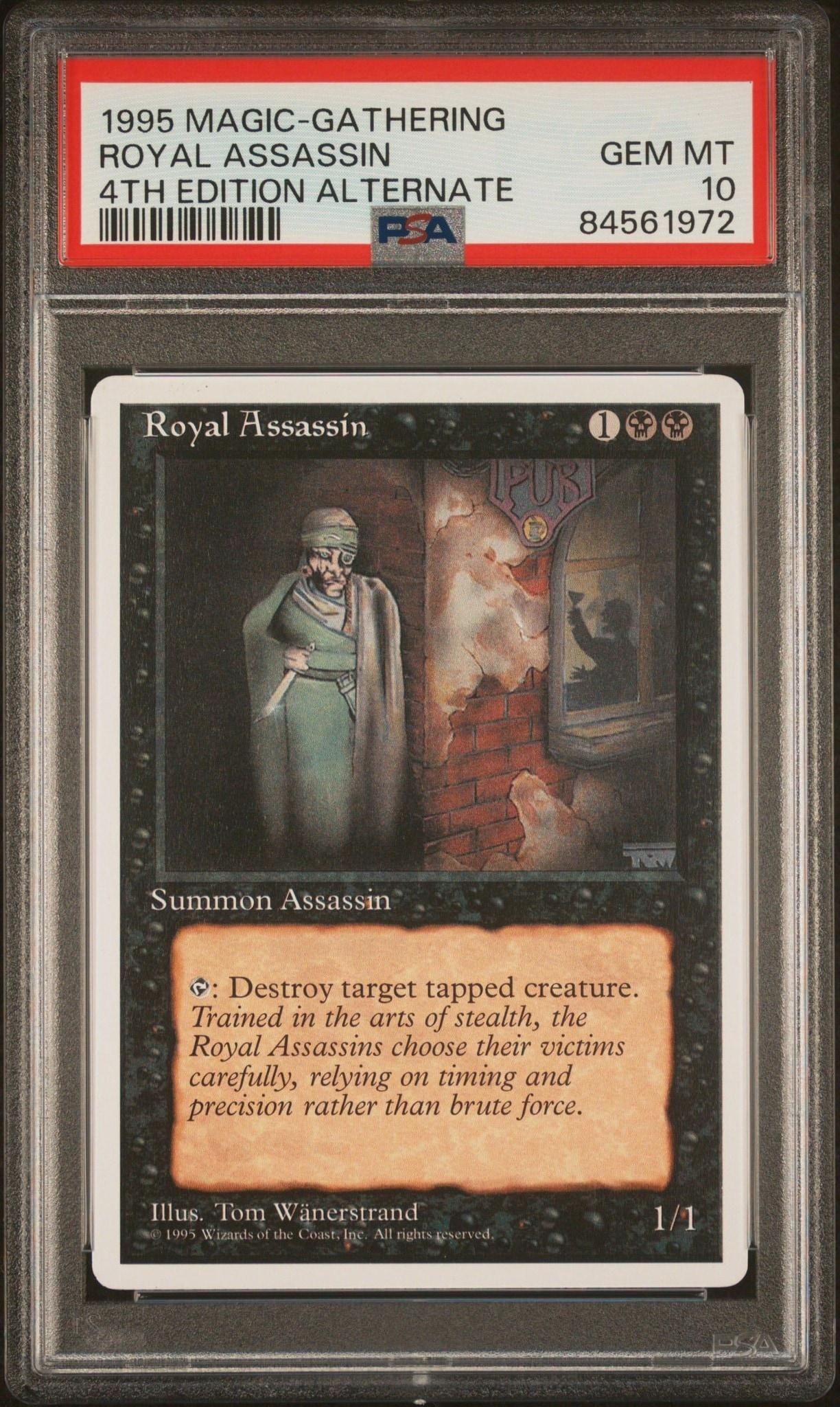 1995 Magic-The-Gathering Fourth Edition Royal Assassin #157 trading card