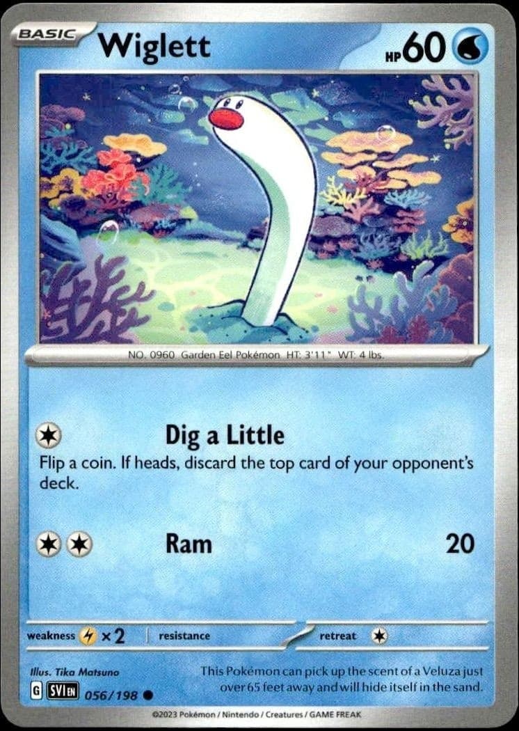 2023 Pokémon Scarlet & Violet Wiglett #056/198 Pokémon card front