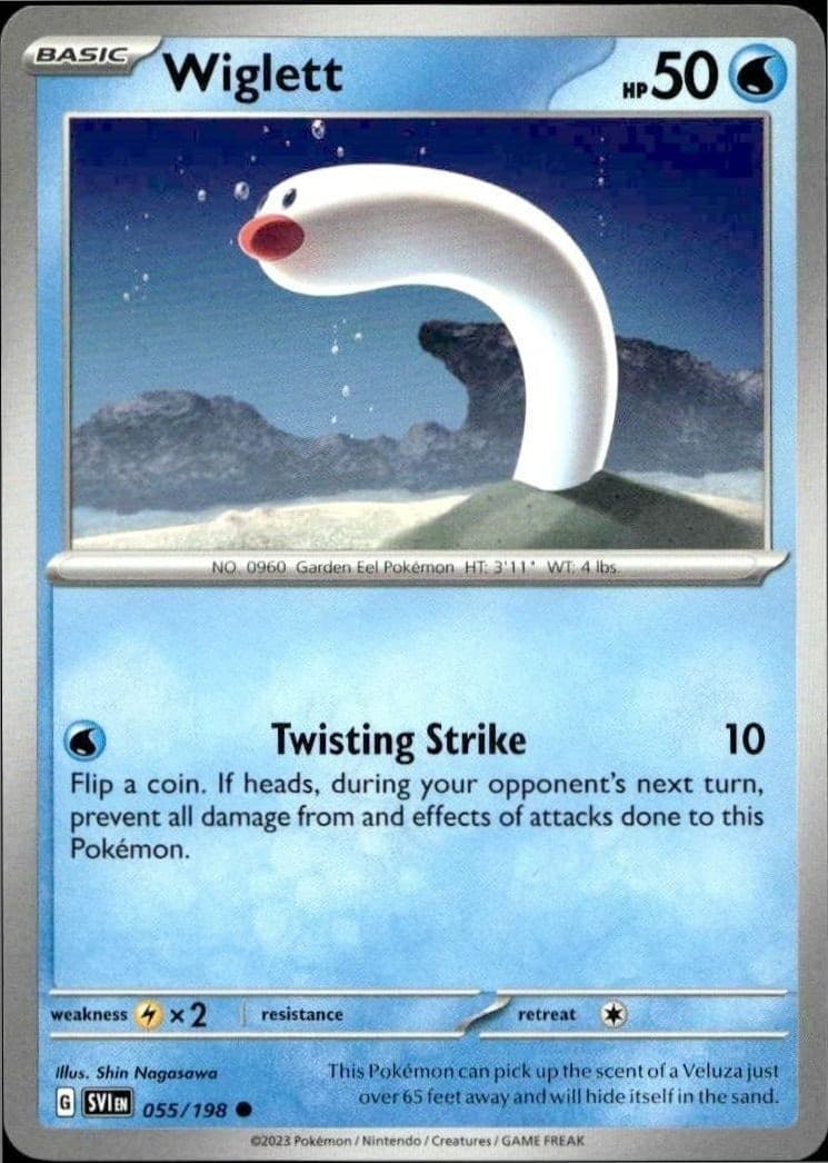 2023 Pokémon Scarlet & Violet Wiglett #055/198 Pokémon card front