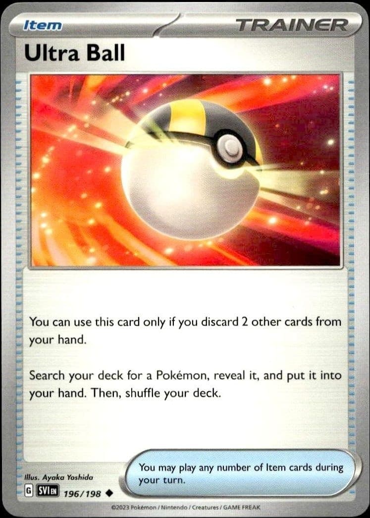 2023 Pokémon Scarlet & Violet Ultra Ball #196/198 Pokémon card front