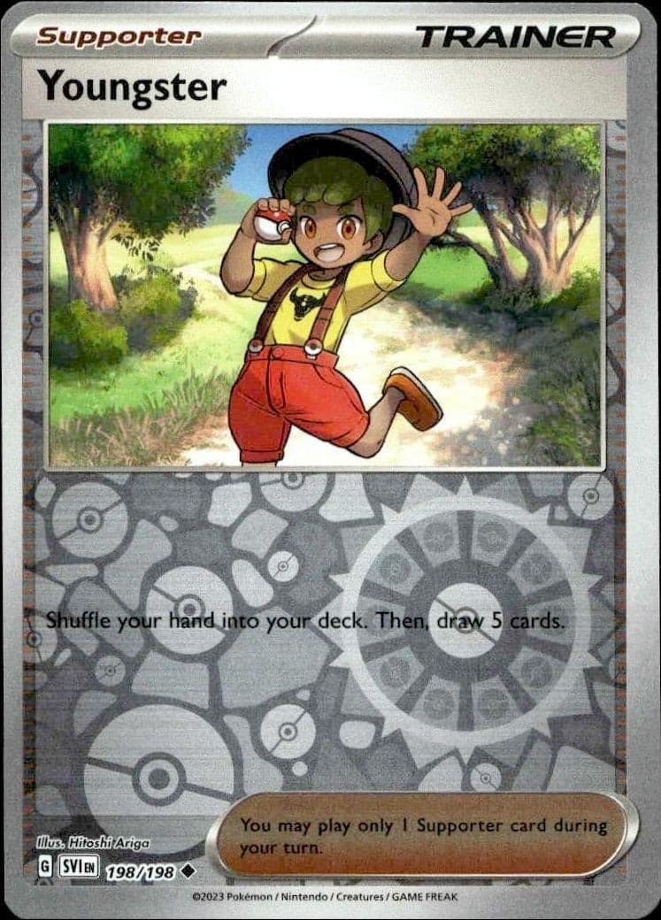 2023 Pokémon Scarlet & Violet Youngster #198/198 trading card