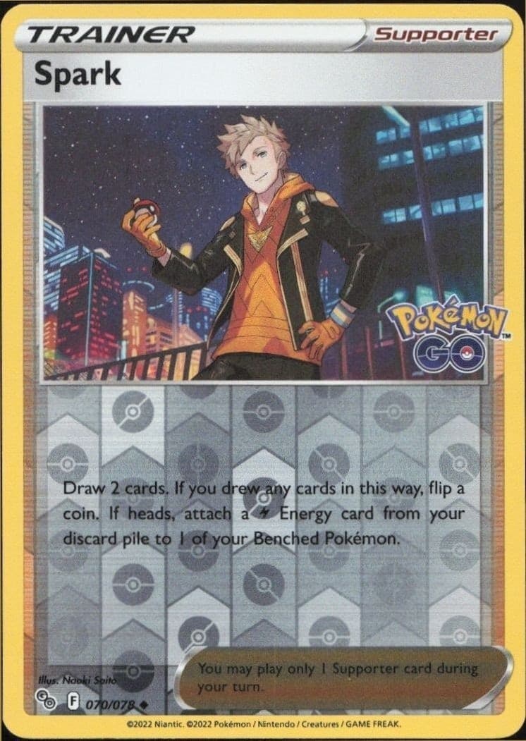 2022 Pokémon Pokémon GO Spark #070/078 trading card