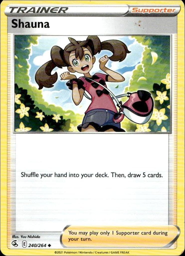 2021 Pokémon Fusion Strike Shauna #240/264 trading card