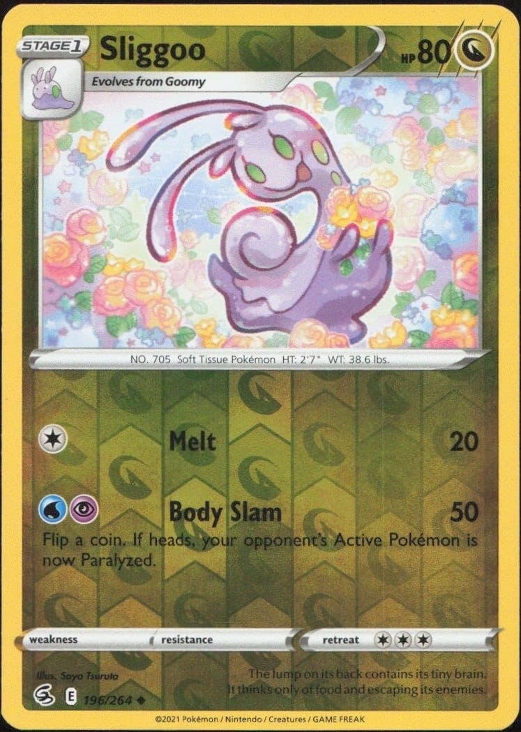 2021 Pokémon Fusion Strike Sliggoo #196/264 trading card