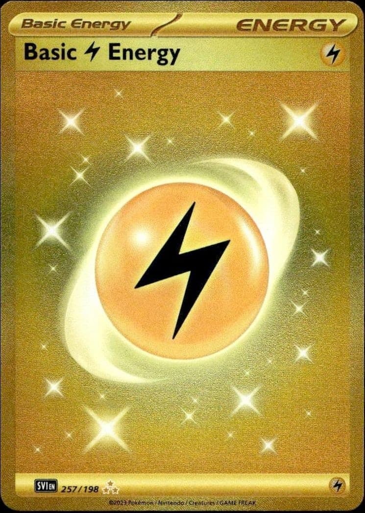 2023 Pokémon Scarlet & Violet Basic Lightning Energy #257/198 trading card