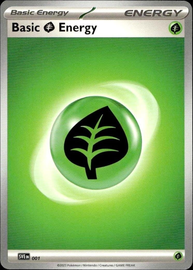 2023 Pokémon 151 Basic Grass Energy #001/165 trading card
