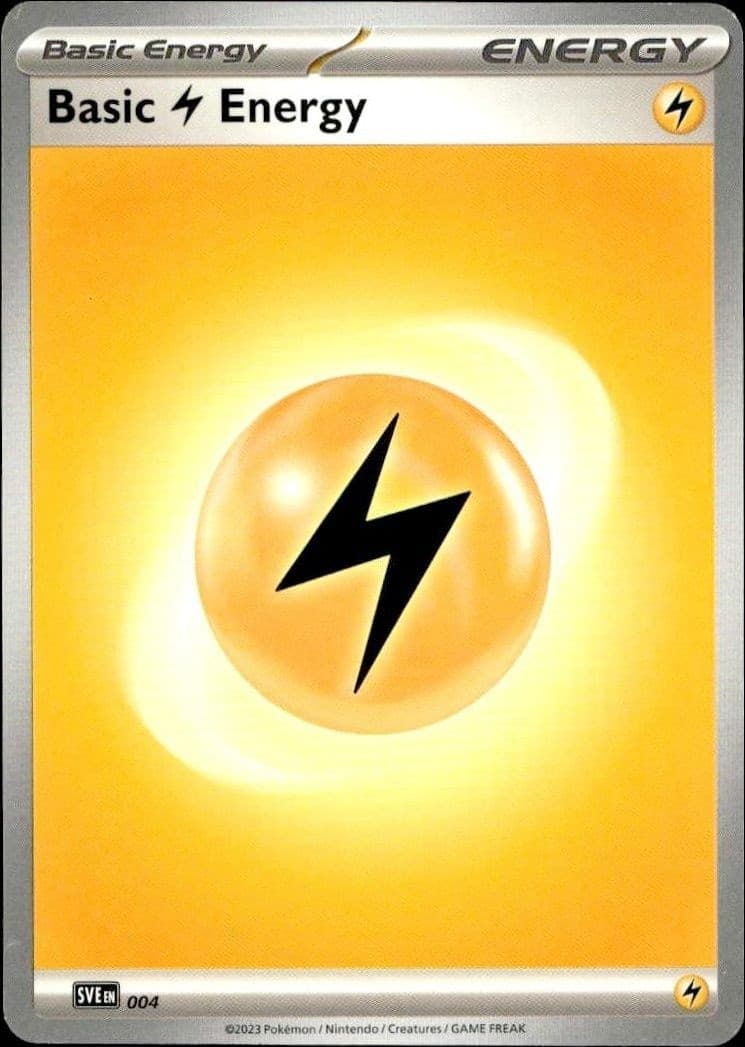 2023 Pokémon 151 Basic Lightning Energy #004/165 trading card