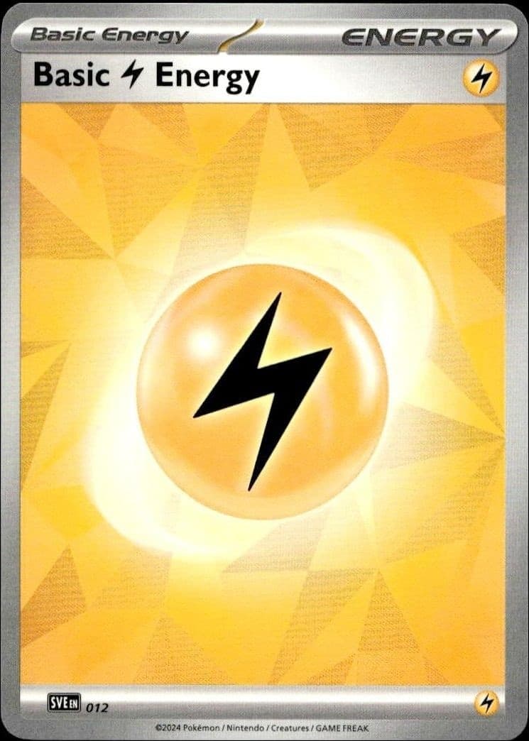 2023 Pokémon Scarlet & Violet Basic Lightning Energy #012/198 trading card