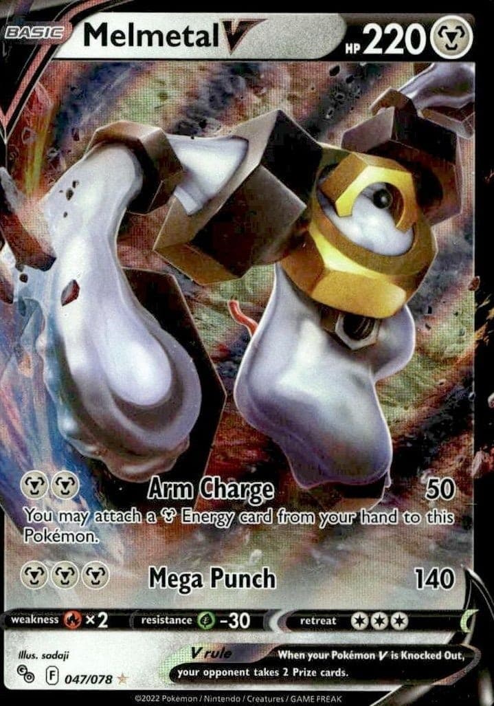2022 Pokémon Pokémon GO Melmetal V #047/078 trading card