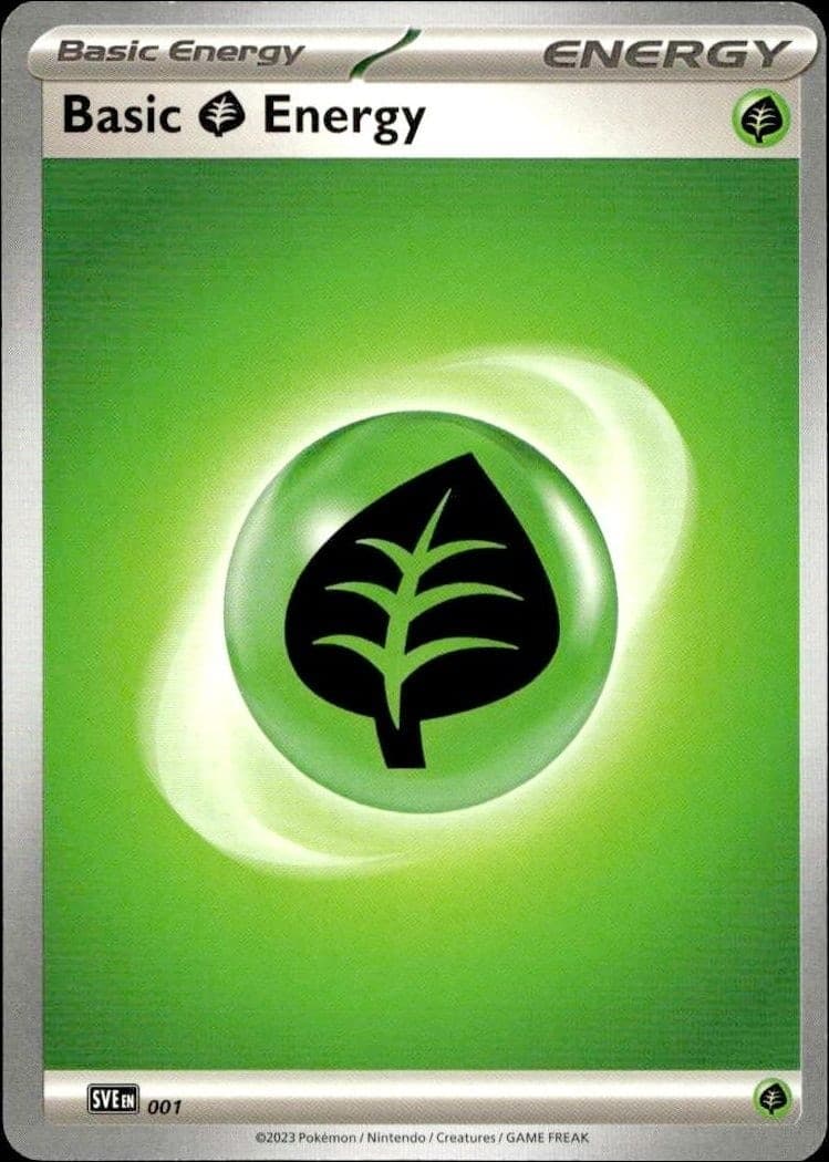 2023 Pokémon Scarlet & Violet Basic Grass Energy #001/198 trading card