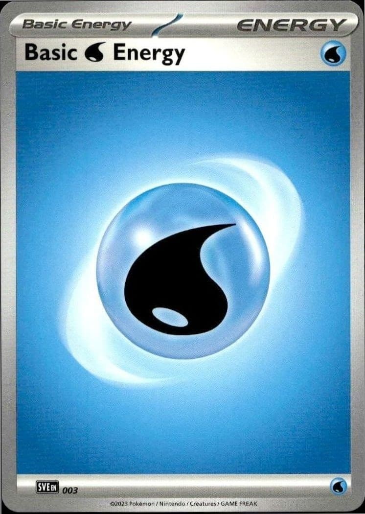 2023 Pokémon Scarlet & Violet Basic Water Energy #003/198 trading card