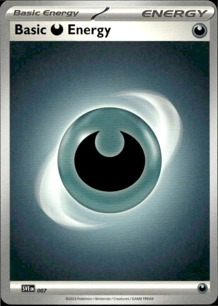 2023 Pokémon Scarlet & Violet Basic Darkness Energy #007/198 trading card