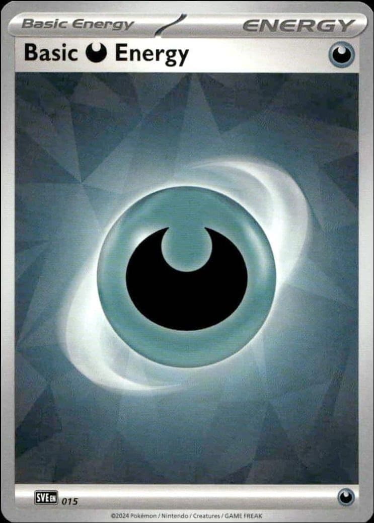2023 Pokémon Surging Sparks Basic Darkness Energy #015/191 trading card