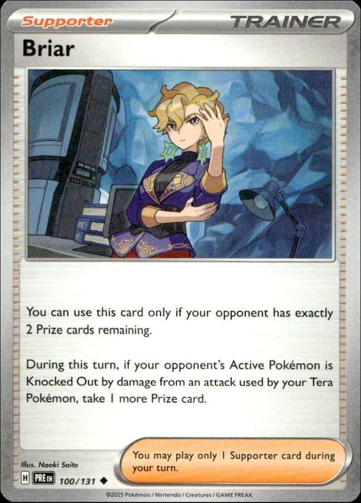 2025 Pokémon Prismatic Evolutions Briar #100/131 trading card