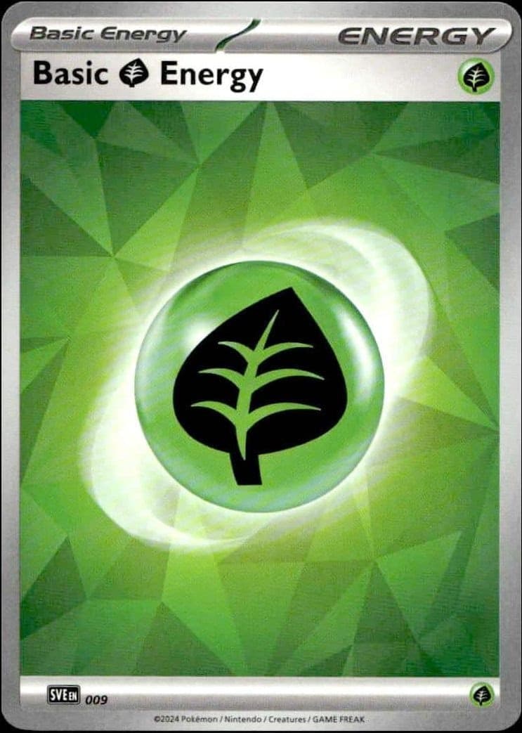 2023 Pokémon Prismatic Evolutions Basic Grass Energy #009/131 trading card