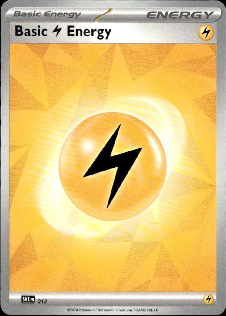 2023 Pokémon Surging Sparks Basic Lightning Energy #012/191 trading card