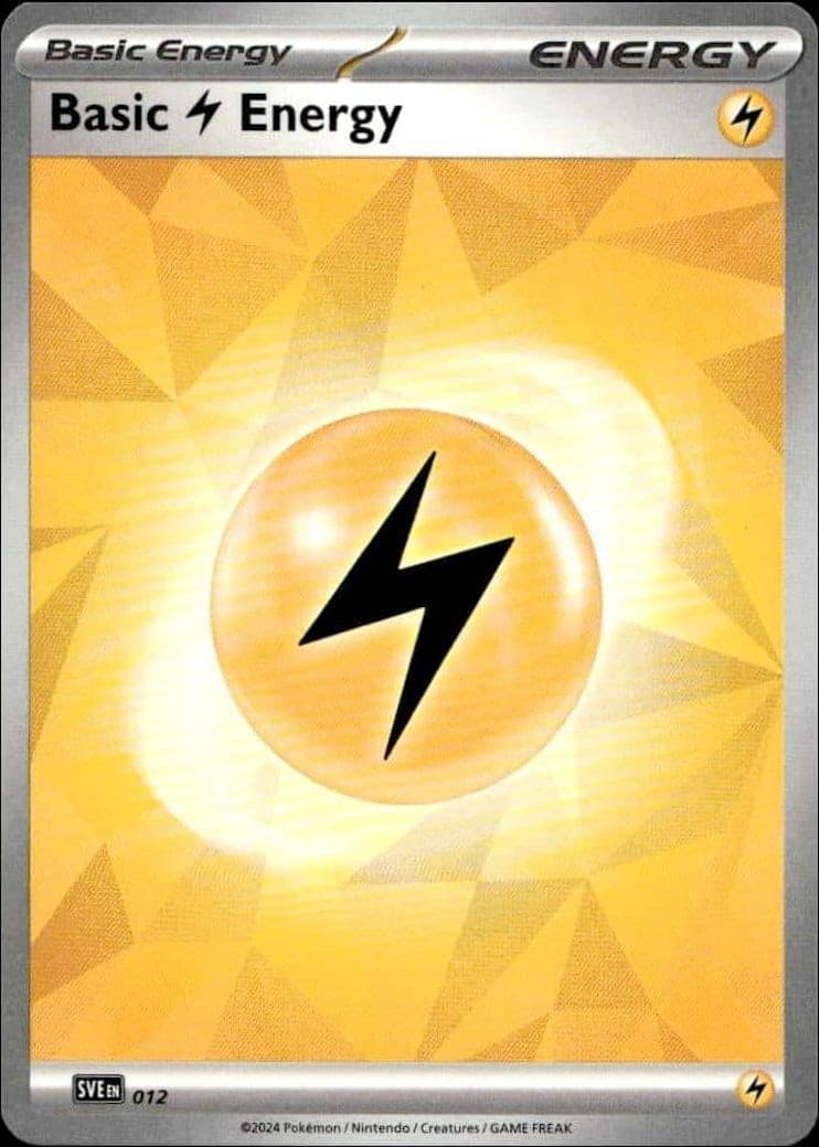 2023 Pokémon Prismatic Evolutions Basic Lightning Energy #012/131 trading card