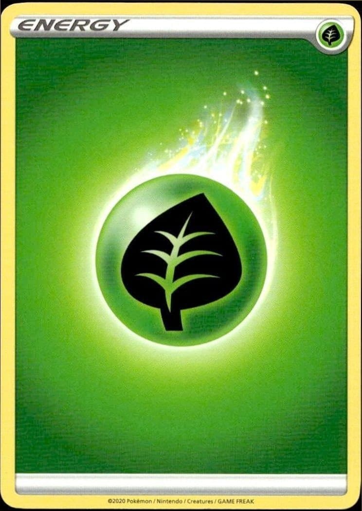 2017 Pokémon Sword & Shield Grass Energy #001/202 trading card