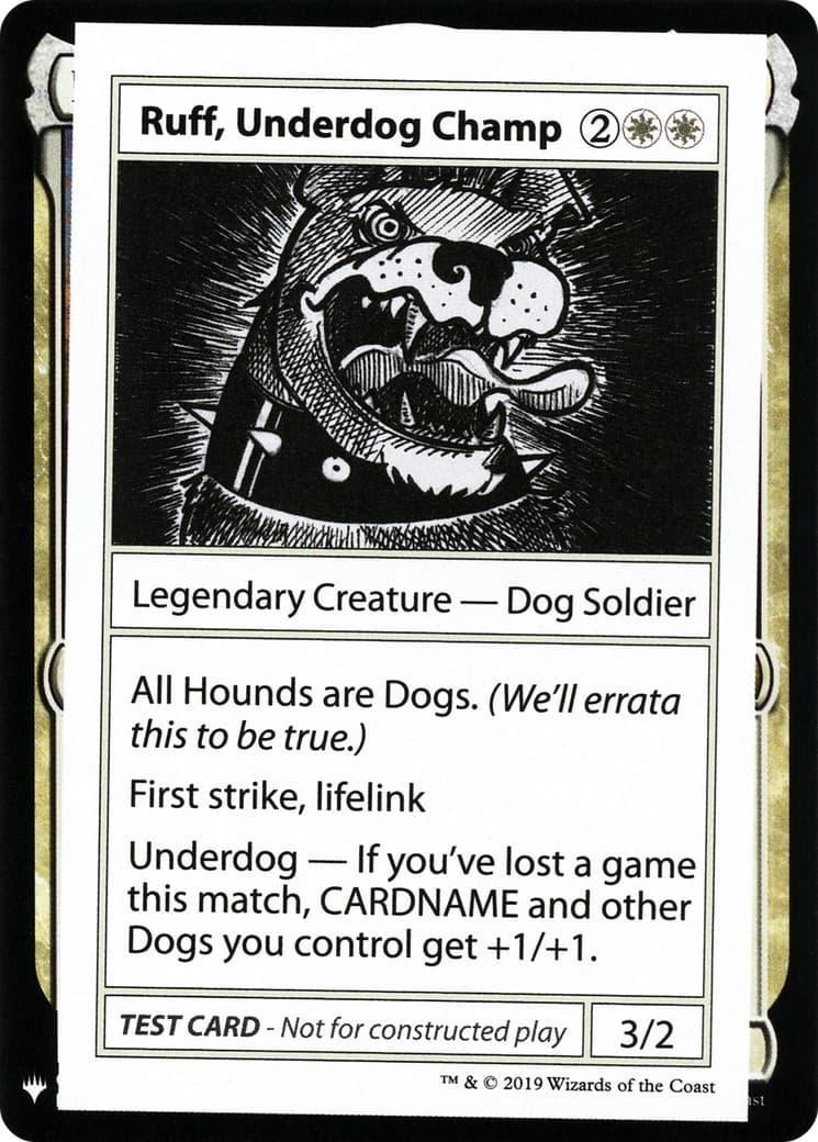 Ruff, Underdog Champ - Image 1