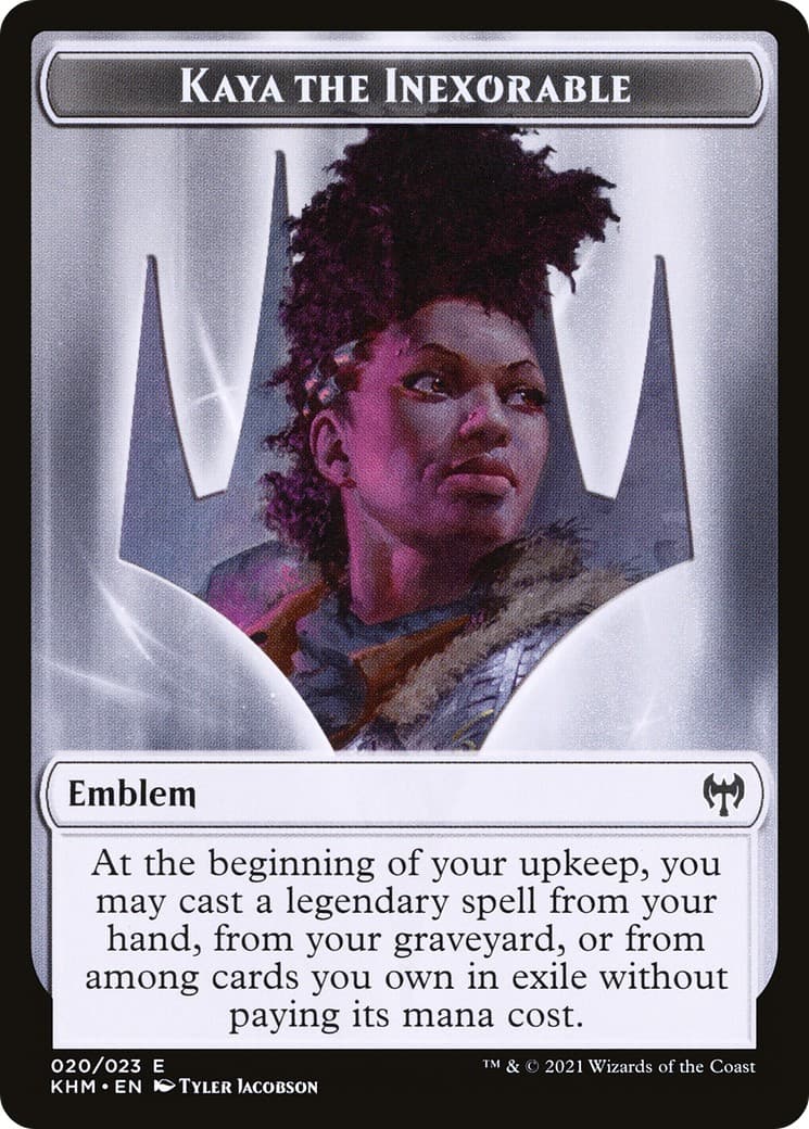 Kaya the Inexorable Emblem - Image 1
