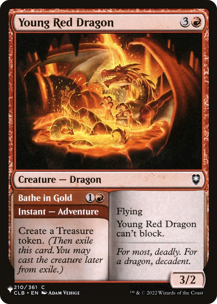 Young Red Dragon // Bathe in Gold - Image 1
