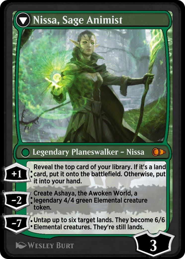Nissa, Vastwood Seer // Nissa, Sage Animist thumbnail 2