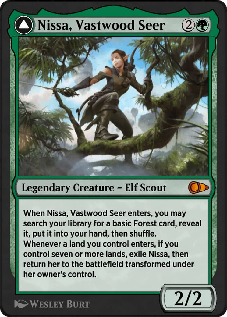 Nissa, Vastwood Seer // Nissa, Sage Animist - Image 1