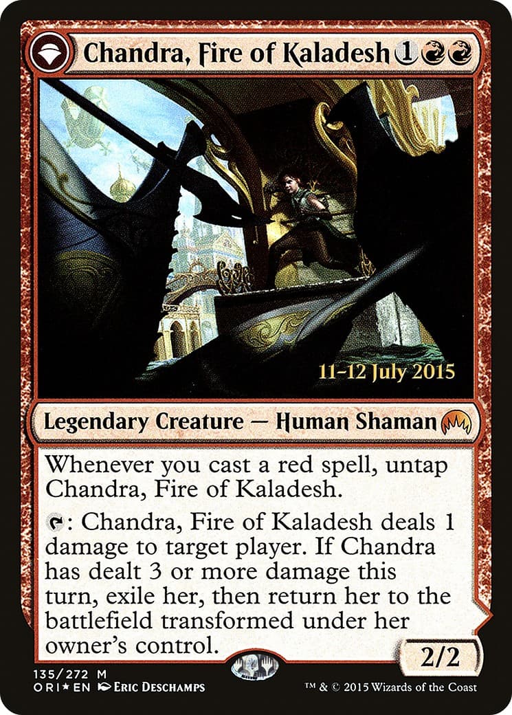 Chandra, Fire of Kaladesh // Chandra, Roaring Flame - Image 1