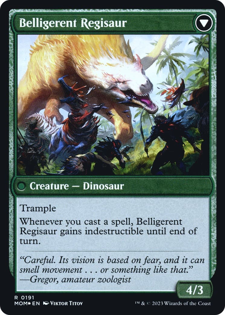 Invasion of Ixalan // Belligerent Regisaur thumbnail 2