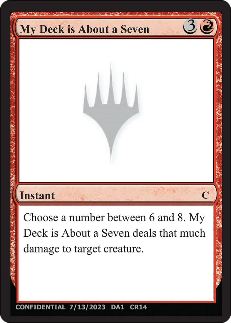 My Deck is About a Seven - Image 1