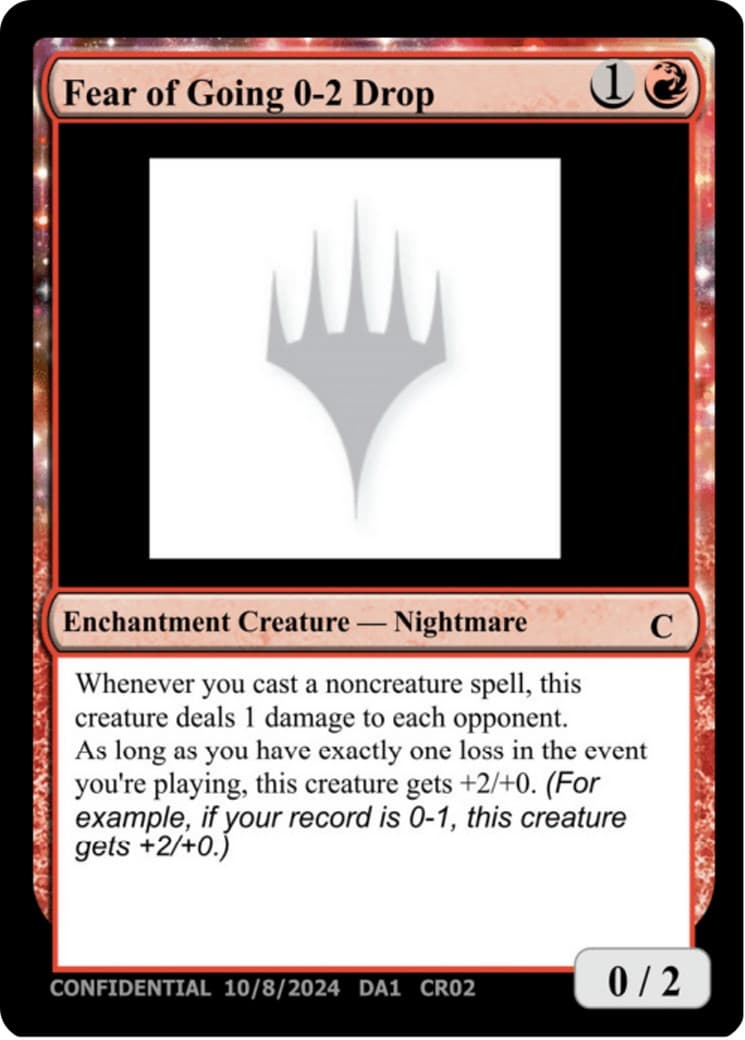 Fear of Going 0-2 Drop - Image 1