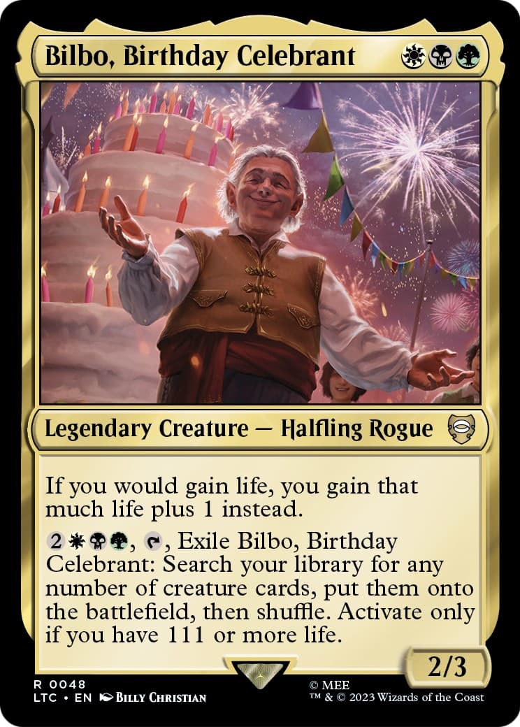 Bilbo, Birthday Celebrant - Image 1