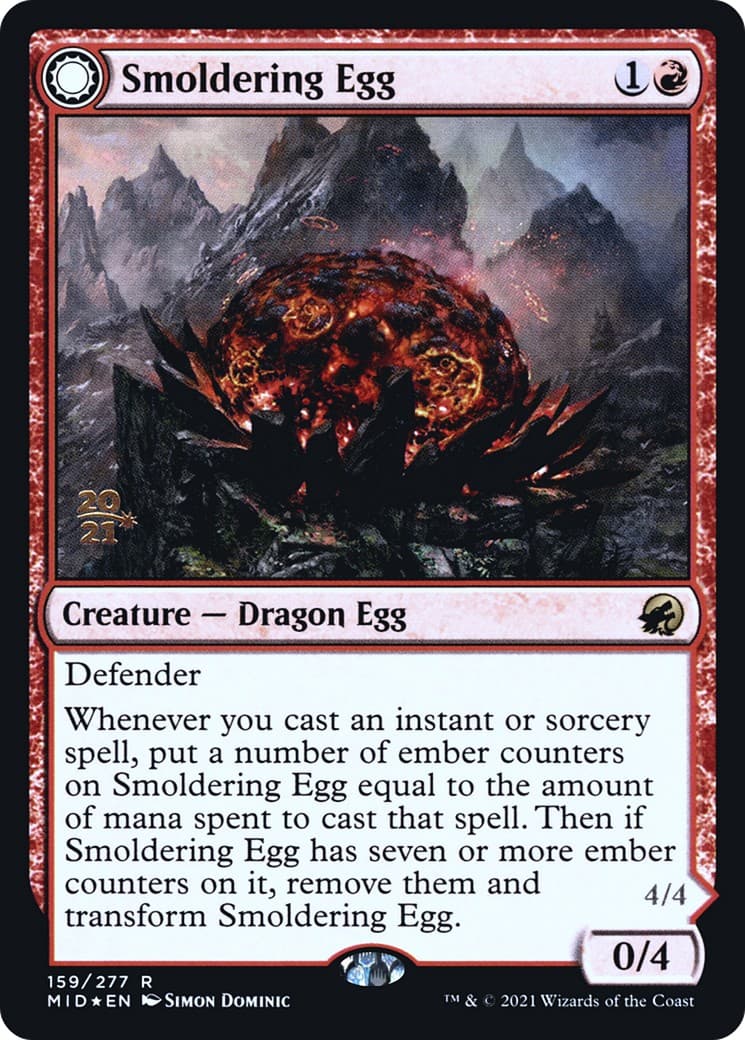 Smoldering Egg // Ashmouth Dragon - Image 1