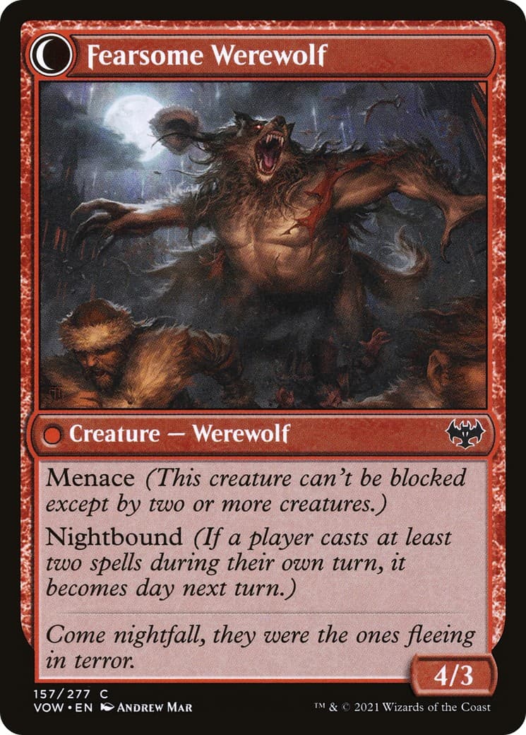 Fearful Villager // Fearsome Werewolf thumbnail 2