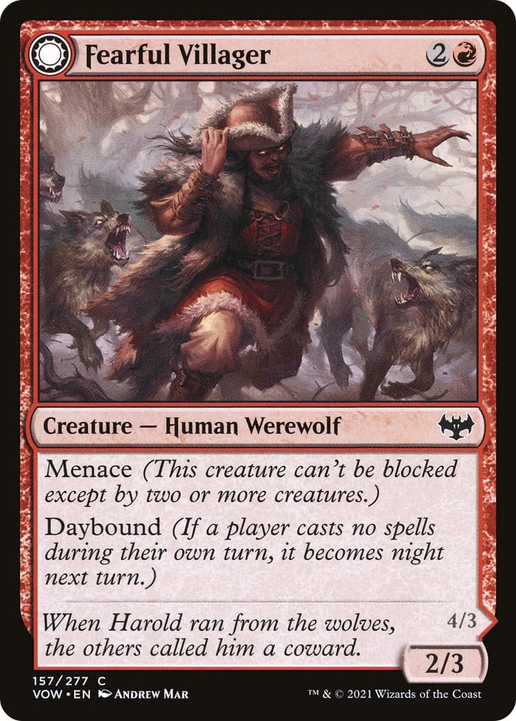 Fearful Villager // Fearsome Werewolf - Image 1