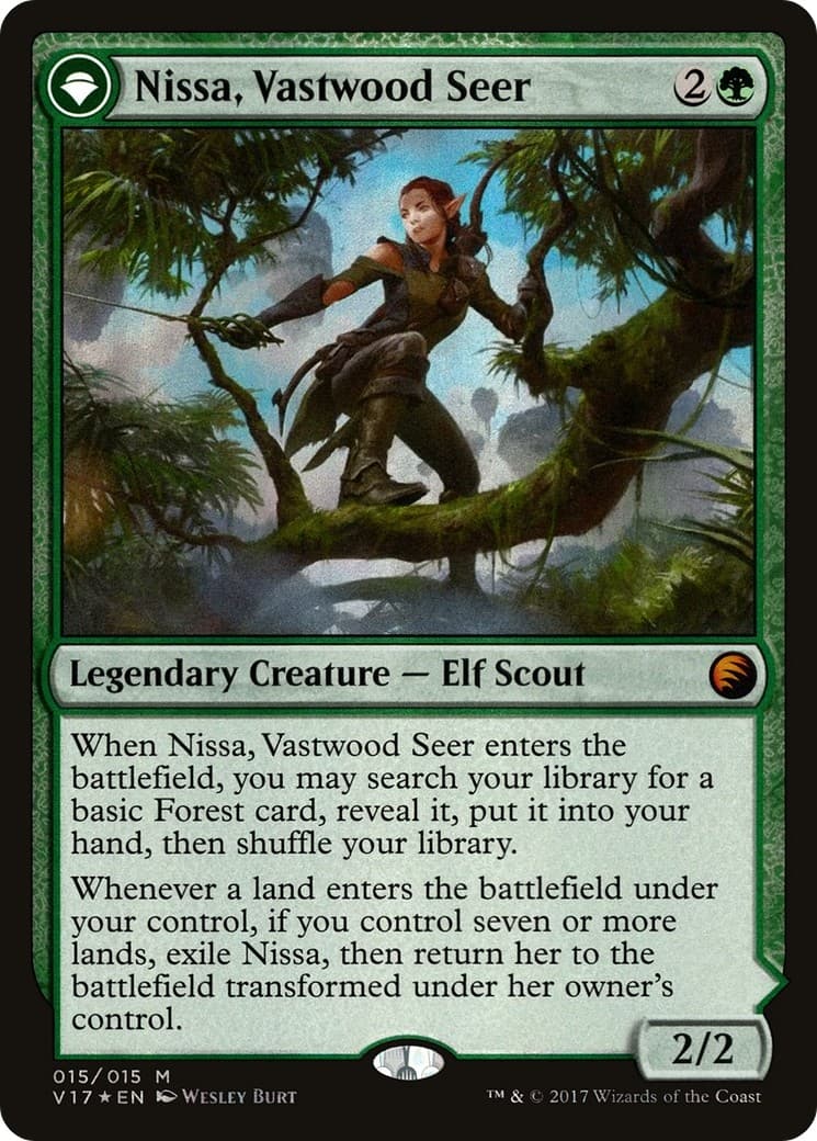 Nissa, Vastwood Seer // Nissa, Sage Animist - Image 1