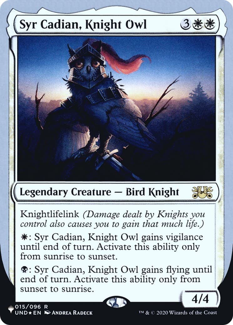 Syr Cadian, Knight Owl - Image 1