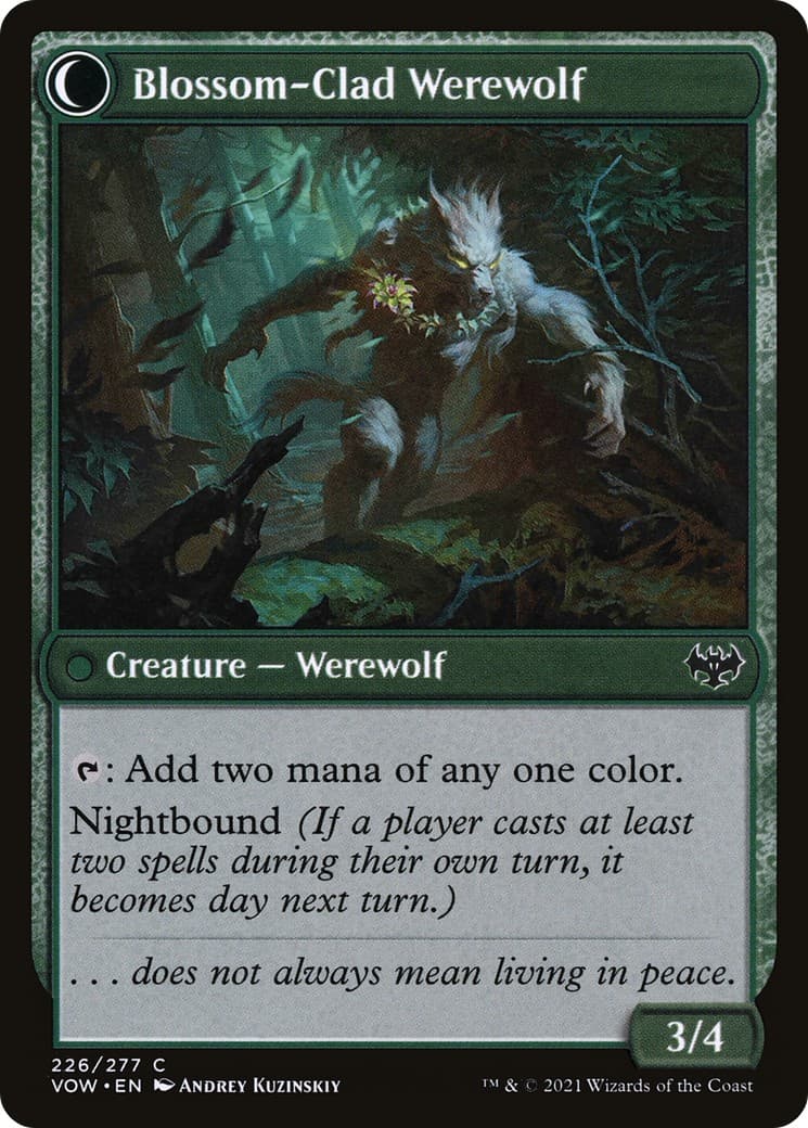 Weaver of Blossoms // Blossom-Clad Werewolf thumbnail 2